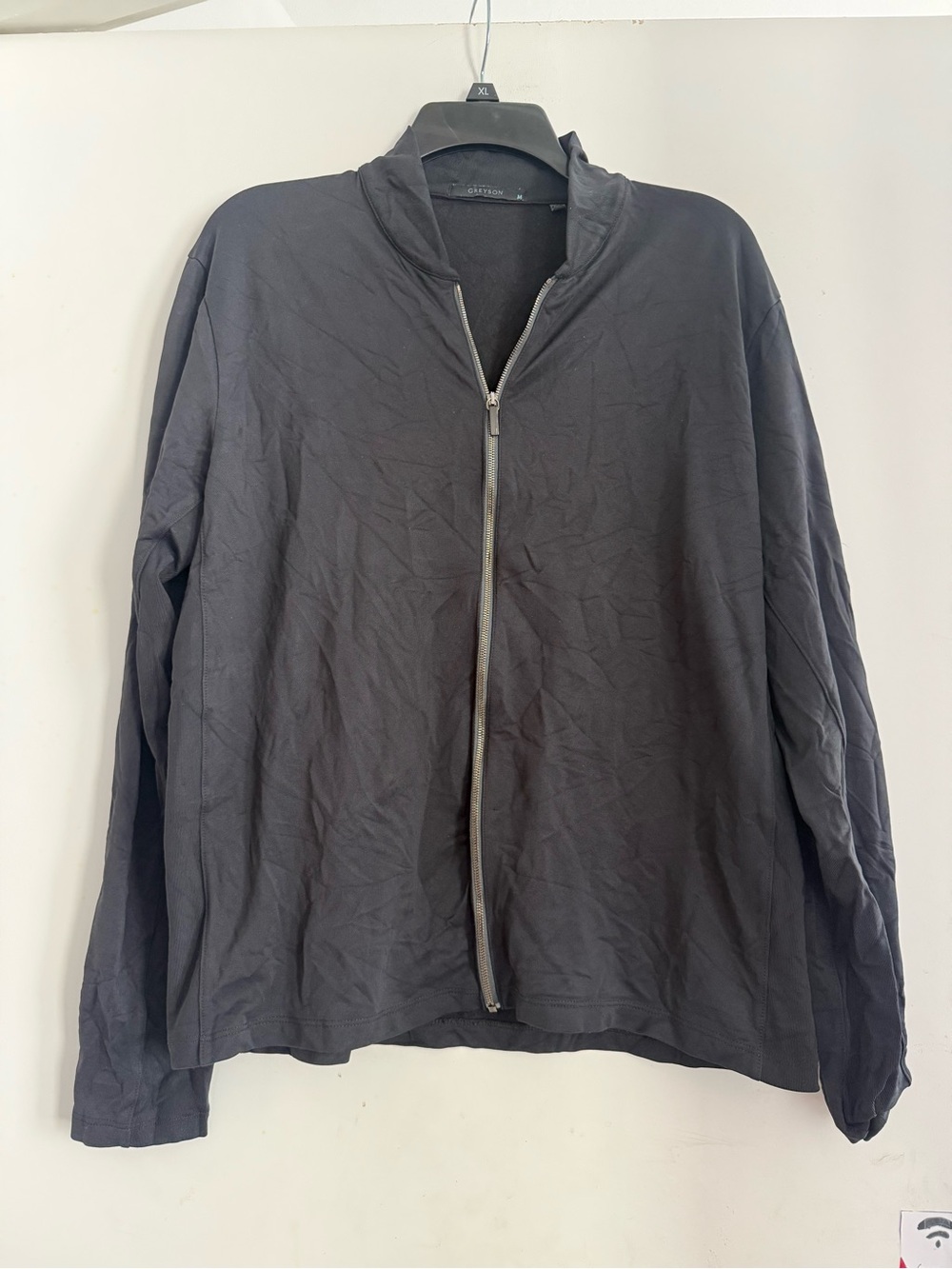 Greyson Clothiers  Black Full-Zip Light Bomber Jacket Size M